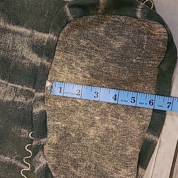 Rising International Green Bohemian Bag Peace Embroidered Crossbody Slingbag - Picture 13 of 14